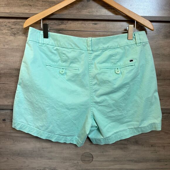 Crown & Ivy Pastel Green Caroline Chino Shorts 8 Preppy Beach Chic Resortwear - Picture 10 of 10
